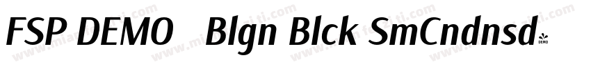 FSP DEMO   Blgn Blck SmCndnsd字体转换